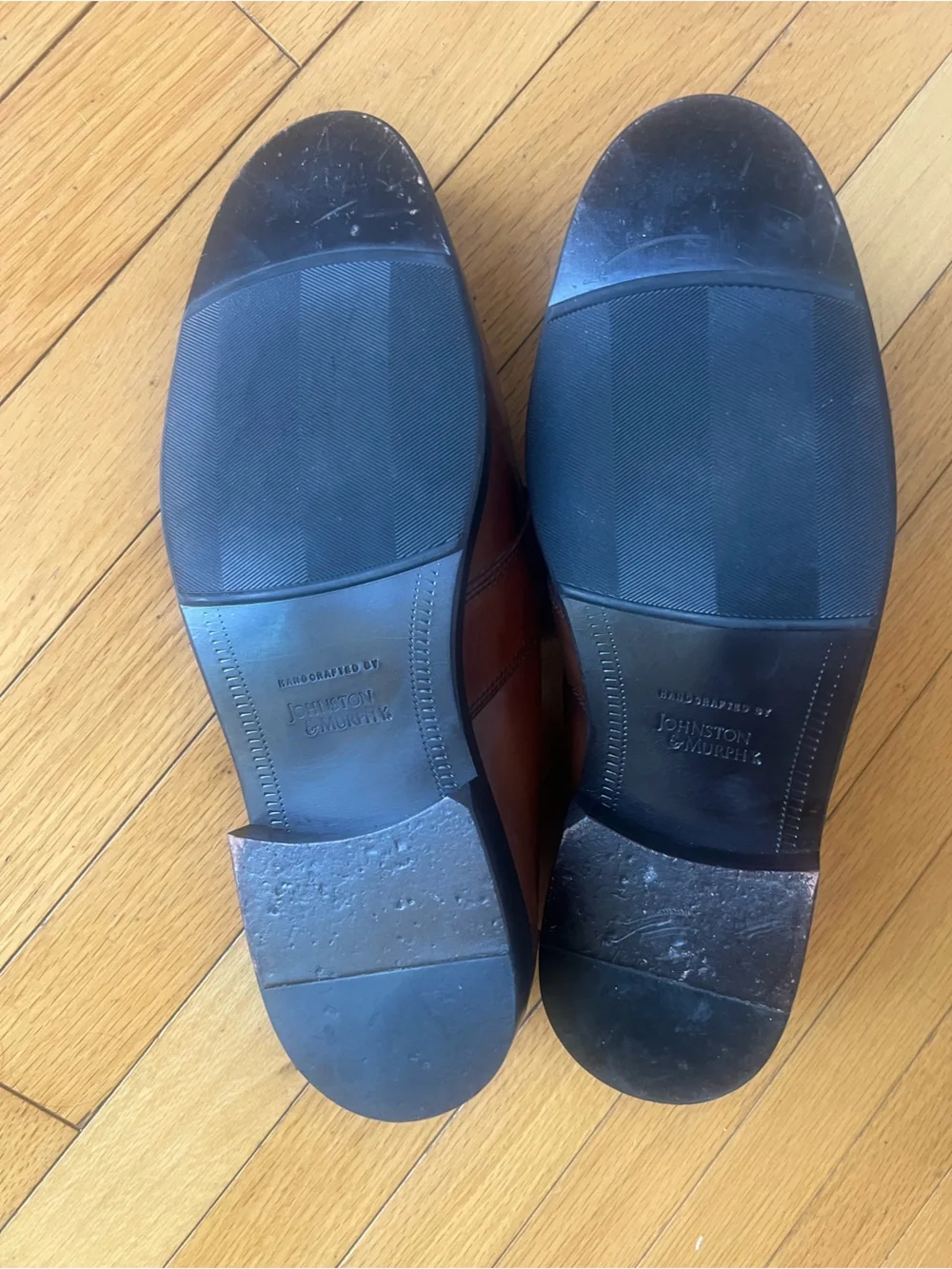 Johnston & Murphy 1046 Brown Leather Tassel Loafers Timeless Dress Shoes 9M